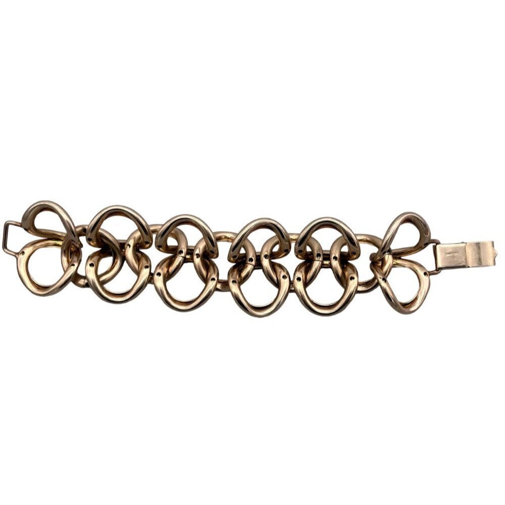 Bartek Vintage Chunky Chain Link Bracelet Gold Tone